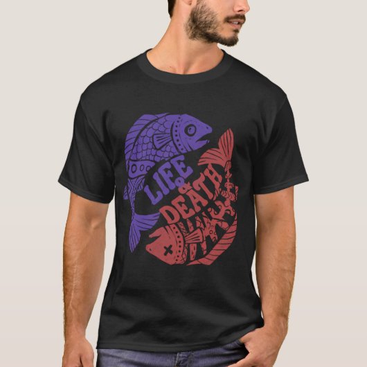 生命と死の魚座パラドックス Tシャツ (正面)