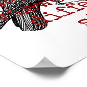 生命と死は1つの糸である – 死の引用文 ポスター (角)