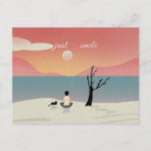 生命と生命に関する楽しむスマイル ポストカード (正面)