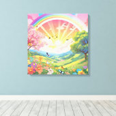 生命と自然美しい キャンバスプリント (インサイチュ (ウッドフロア))