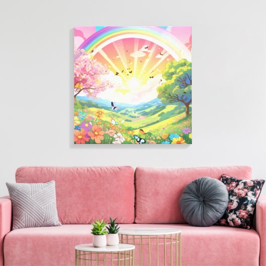 生命と自然美しい キャンバスプリント (インサイチュ (リビング))