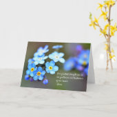 生命についてのRumiの引用文 カード (黄色い花)