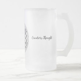 生命によって曇らされるマグの花16のoz フロストグラスビールジョッキ