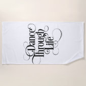 生命によるダンス ビーチタオル (正面)