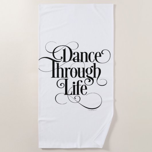 生命によるダンス ビーチタオル (正面)