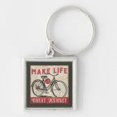 生命に素晴らしい旅行の引用文をして下さい キーホルダー (正面)