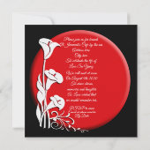 生命のお祝い招待状アジアンリリー 招待状 (裏面)