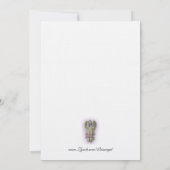 生命のお祝い招待状カラユリ 招待状 (裏面)