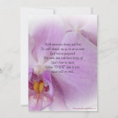 生命のお祝い招待状蘭 招待状 (裏面)