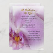 生命のお祝い招待状蘭 招待状 (正面/裏面)