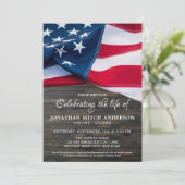 生命のお祝い退役軍人メモリアル愛国心 招待状 (スタンド正面)