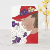 生命のお祝い カード (黄色い花)