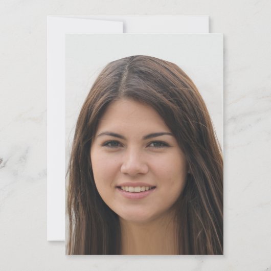 生命のお祝い-ハートと翼 招待状 (裏面)