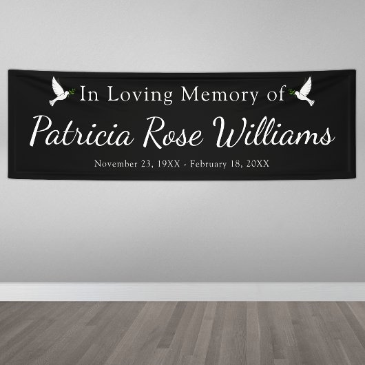 生命のお祝い |愛するメモリ内 横断幕