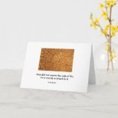 生命のくもの巣 カード (黄色い花)