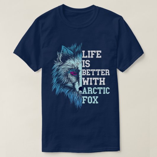 生命のための北極星は恋人のための動物北極星よりよい Tシャツ (デザイン正面)