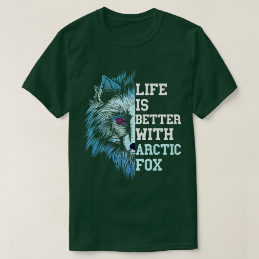 生命のための北極星は恋人のための動物北極星よりよい Tシャツ (デザイン正面)