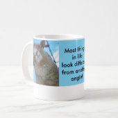 生命のほとんどの事は異なっているから…見ます コーヒーマグカップ (正面左)