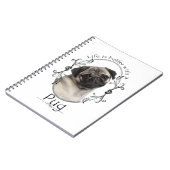 生命のよりよいパグのノート ノートブック (左側)