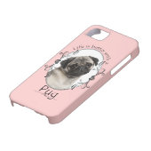 生命のよりよいパグのSmartphoneの場合 Case-Mate iPhoneケース (下部)