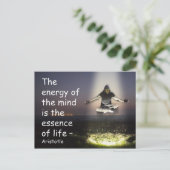 生命のエネルギーの名言浮遊イメージ ポストカード (スタンド正面)