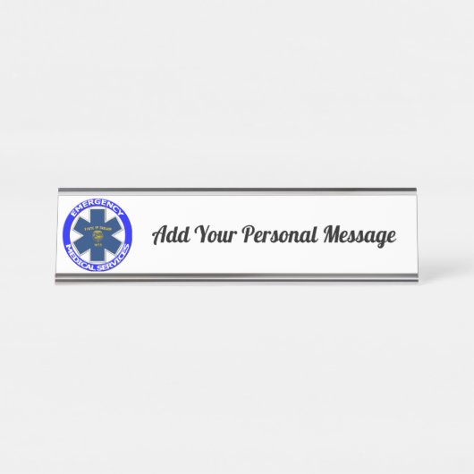 生命のオレゴンEMSの星 デスクネームプレート (正面)