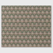 生命のクイリングのパターンの木 ラッピングペーパー (フラット)