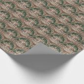 生命のクイリングのパターンの木 ラッピングペーパー (角)