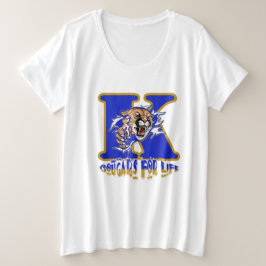 生命のクーガー プラスサイズTシャツ