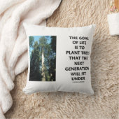 生命のゴールは植物の木に次の世代Sitである クッション (ブランケット)