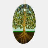 生命のシンプルな喜び生命の樹 セラミックオーナメント (右)