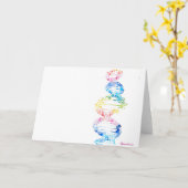 生命のスパイラルDNA  カード (黄色い花)