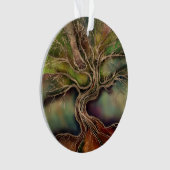 生命のツリー – 秋の影 オーナメント (正面)