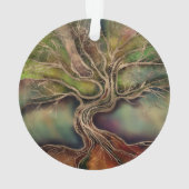 生命のツリー – 秋の影 オーナメント (裏面)
