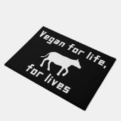 生命のビーガン ドアマット (アングル)