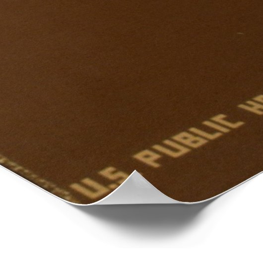 生命のピークでの癌の死亡ヴィンテージWPA ポスター (角)