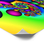 生命のフラクタルな木 ポスター (角)