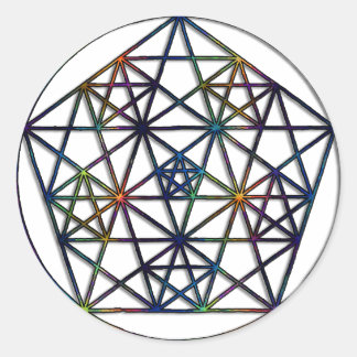 生命のフラクタルの存在神聖な幾何学 ラウンドシール