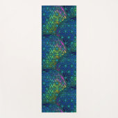 生命のフラクタルシードの神聖な幾何学模様ヨガ  ヨガマット (正面)