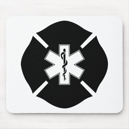 生命のマルタ十字及び星 マウスパッド (正面)