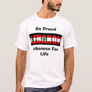 生命のレバノン人は、誇りを持ったです Tシャツ