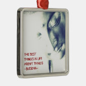 生命の仏ベストの事は事ではないです メタルオーナメント (右)