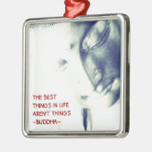 生命の仏ベストの事は事ではないです メタルオーナメント (左)