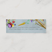 生命の健康と健康の木 スキニー名刺 (裏面)