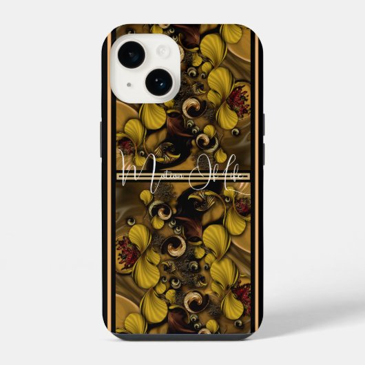 "生命の動き" Apple iPhone 14 カー iPhoneケース (裏面)