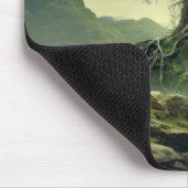 生命の古代のツリー平和な自然ファンタジー世界 マウスパッド (コーナー)