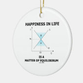 生命の幸福は平衡の問題です セラミックオーナメント (左)