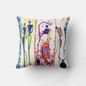 生命の彼らの段階のアフリカの人々の芸術 クッション (裏面)