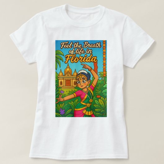 生命の息吹を感じるデザイン Tシャツ (デザイン正面)