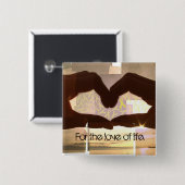 生命の愛のため 缶バッジ (正面&裏面)